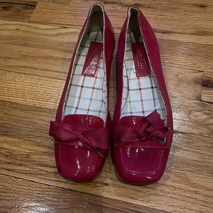 Gently Worn Coach Patent Leather Flats